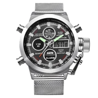 fashion brand curdden 2020 chronograph watches men full steel led digital casual wristwatches relogio masculino original marca