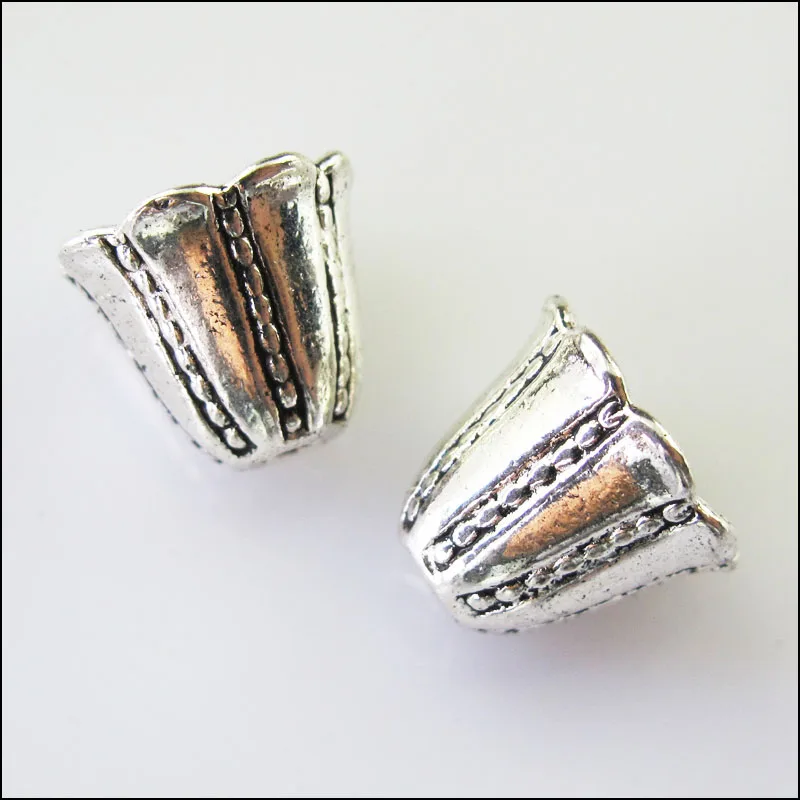 Новинка 18 шт. тибетские серебряные конусные концевые Бусины Разъемы 12 мм|Бусины| |