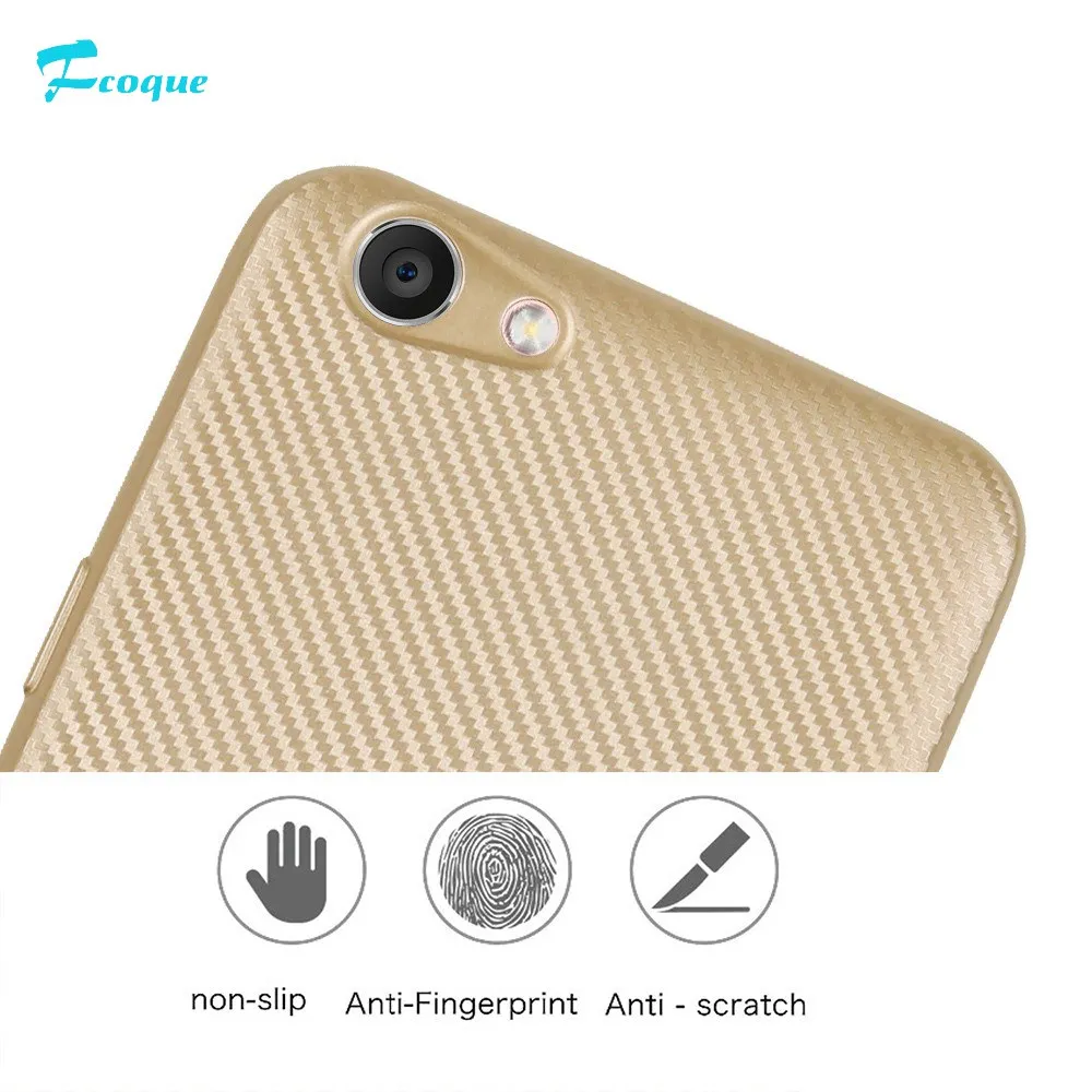 Fcoque New Carbon Fiber Phone Case For OPPO F3 Soft Back Cover Flexible Shock Resistant Shell Holder Coque |