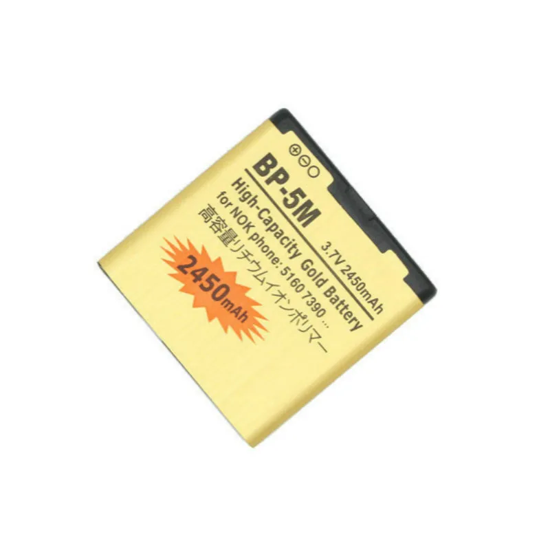 Высокая Ёмкость Золотая батарея BP 5M BP5M для NOKIA 7390 5610XM 5611XM 5700XM 5710XM 6110C 6200C 6220C 6500S 7379