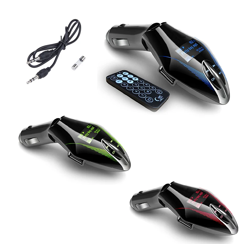 Aozbz 12V беспроводной fm передатчик Автомобильный MP3 плеер ЖК экран аудио