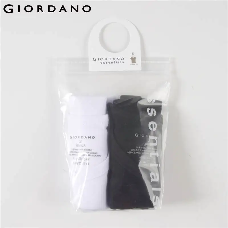 Giordano две хлопчатобумажные футболки с v-образным вырезом и короткими рукавами