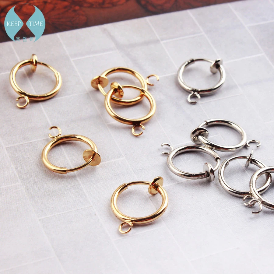 

DIY accessories earrings jewelry findings accessories invisible ear clamp, spring ear clip no pierced ears ear clips earrings