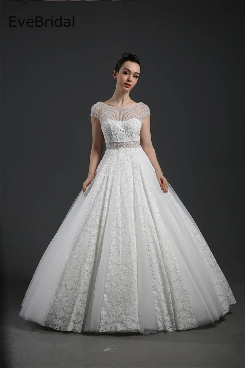 

Новое поступление, кружевное платье из тюля с бусинами и кристаллами, длина до пола, платье для свадьбы