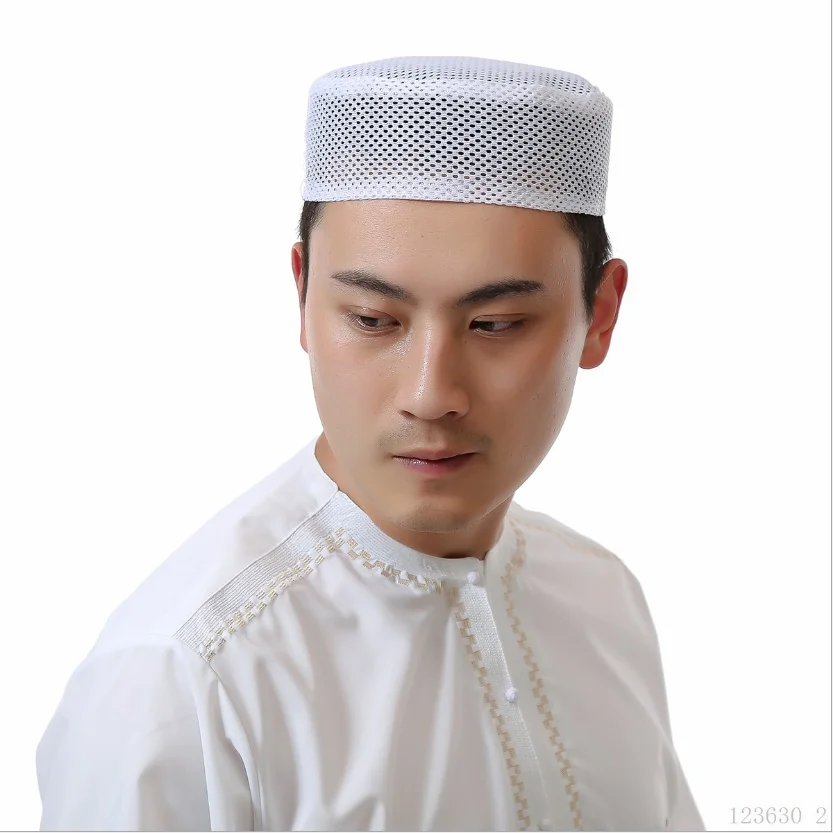 

Summer Muslim Prayer Hats India Kufi Turban Mens Islamic Cap Arabic Saudi Topi Islam Namaz Prayer Hijab Caps Veludo knit Bonnet
