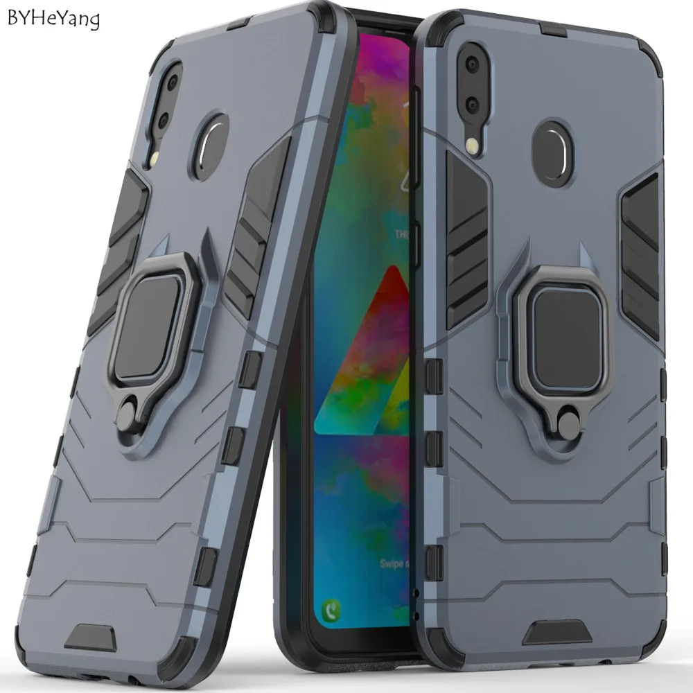 Чехол для Samsung m20 металлическое кольцо автомобильная подставка роскошный