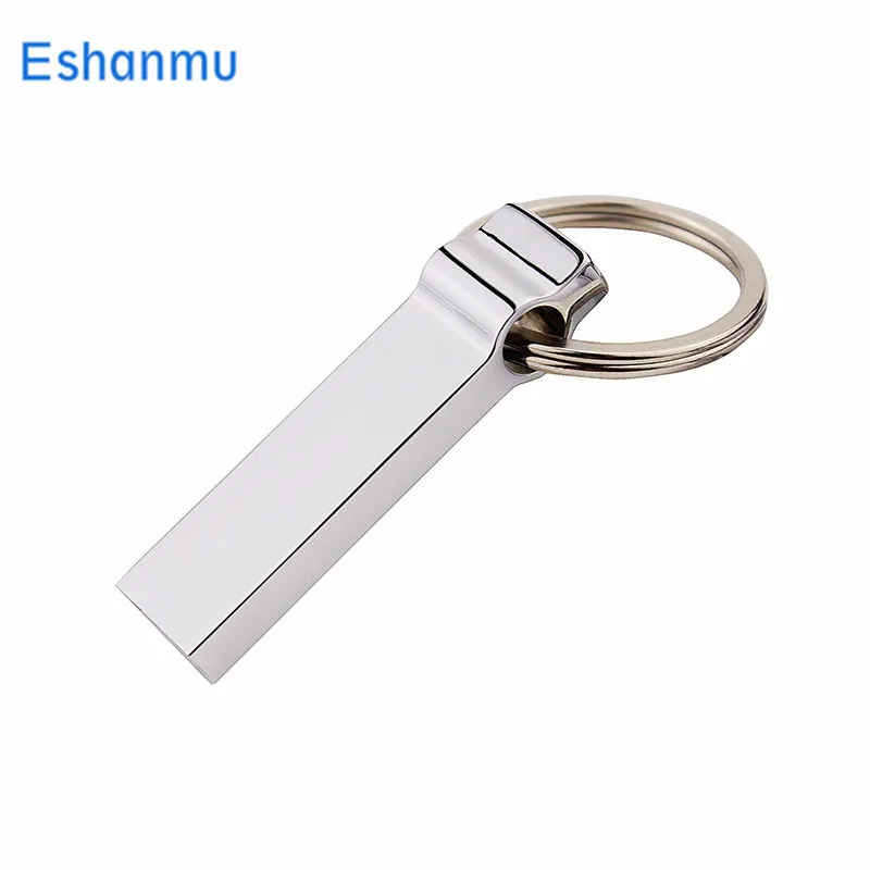 Металлическая usb-флешка Eshanmu с бесплатным логотипом на заказ флэш-накопитель 2 ГБ 4