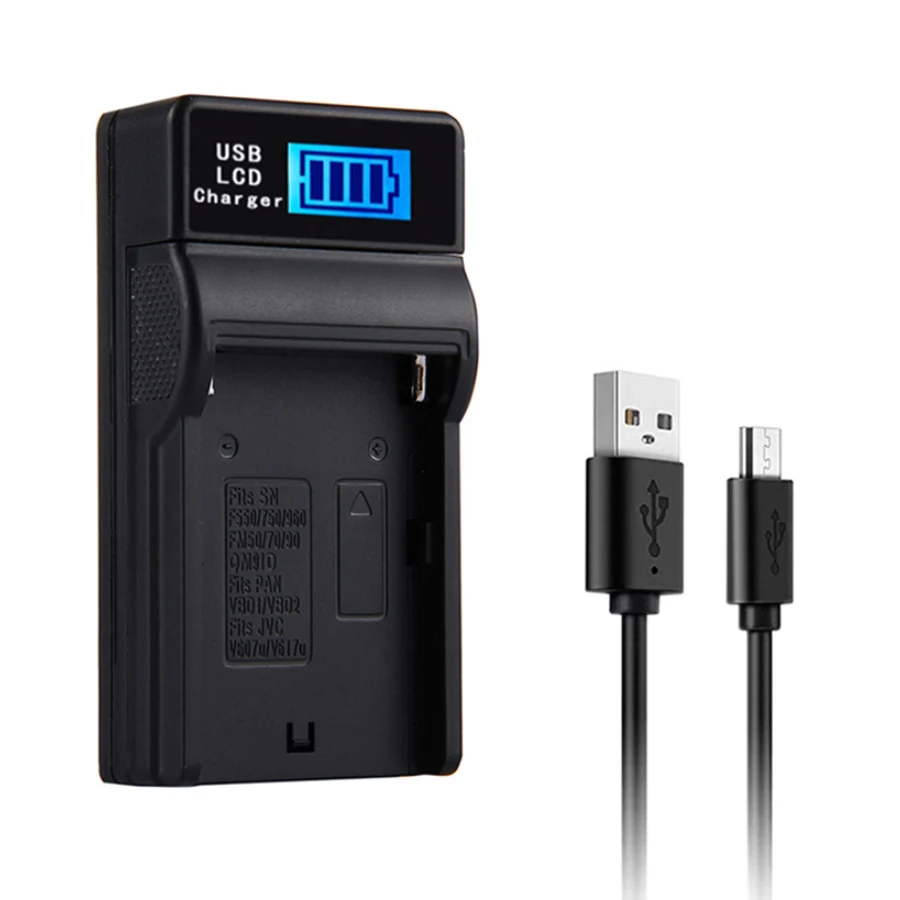 USB зарядное устройство SANGER F Series для Sony NP F550 F730 F750 F960 F970 FM500H FM70 QM71D|charger for|charger for