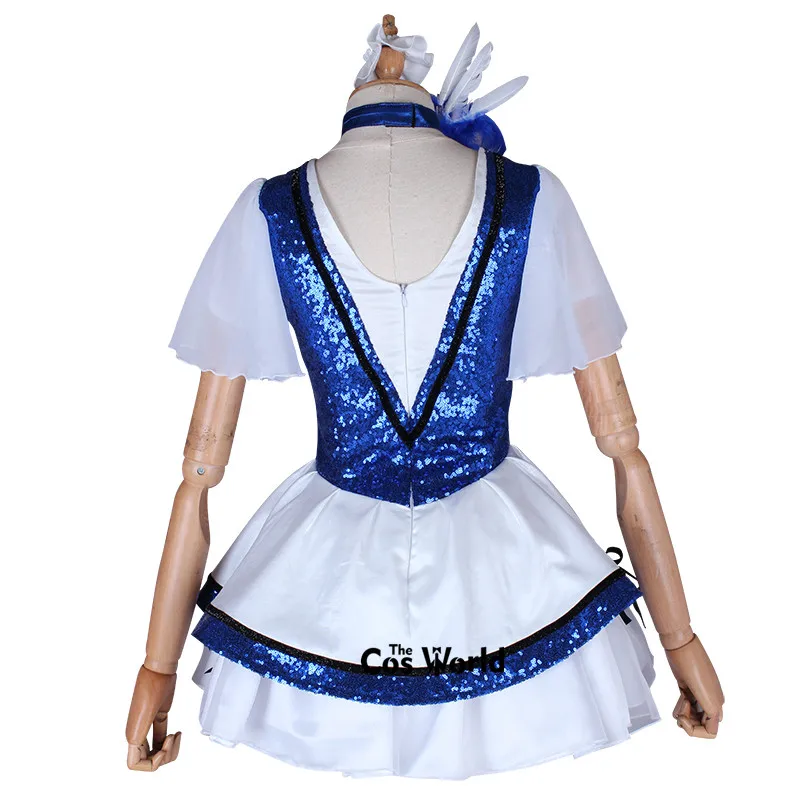Love Live Sunshine Aqours темно-синий новый мир Sakurauchi Riko топы платье Униформа наряд аниме