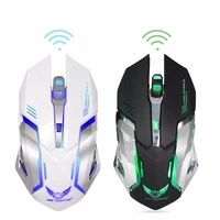 1 pc cool 2 4ghz wireless built in rechargeable 2400dpi ergonomics optical gaming mouse for home office computer