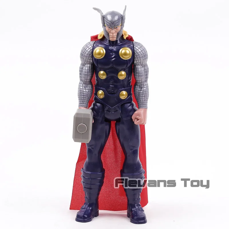 thor no box Marvel Titan Герой Мстители танос Черная пантера Капитан Америка Тор Железный человек паук халкбастер Халк фигурка 1" 30 см - Цвет: thor no box