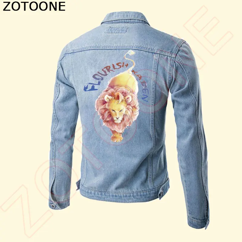 ZOTOONE фантазия Лев Железный На переноске для одежды ткань мультфильм патч горячий