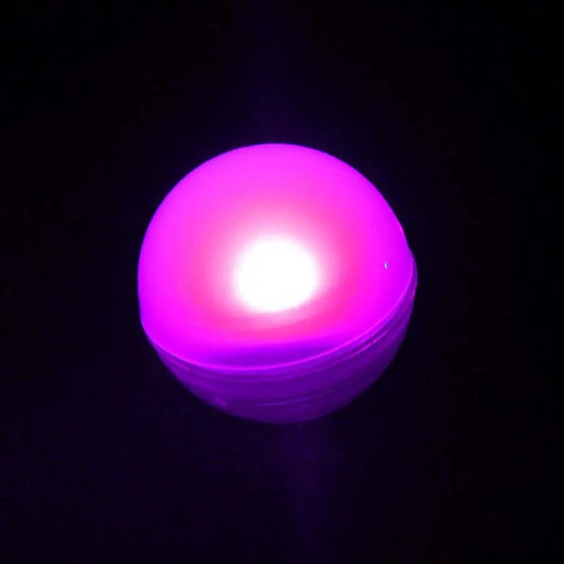 Pink 12 шт./лот IP68 Водонепроницаемый светодиодный светящийся плавающий шар ваза светильник многоцветный подводный погружной светильник для аквариума Рождество - Испускаемый цвет: Pink