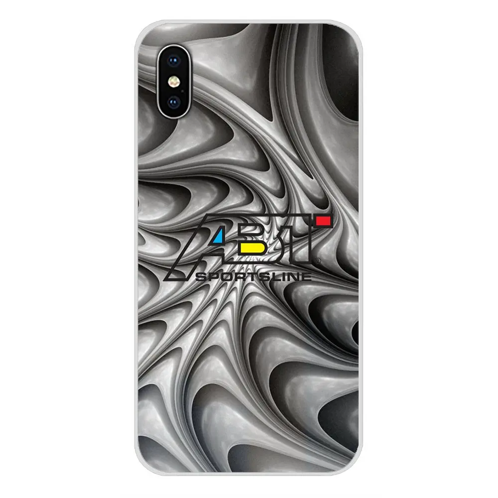Популярная автомобильная линия логотипа ABT для Apple iPhone X XR XS MAX 4 4S 5 5S 5C SE 6 6S 7 8 Plus ipod