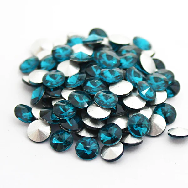 Стразы для ногтей с голубым Цирконом без горячей фиксации стразы s 6 мм 10 шт.