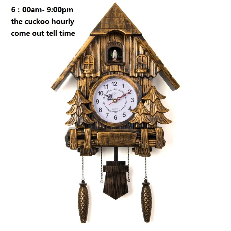 часы настенные Кукушка Моды гостиной 16 дюйма будильник качество качели