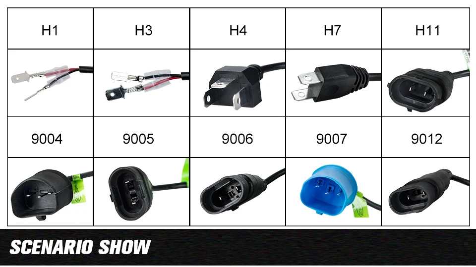 Светодиодный фонарь 72 Вт H4 H7 H11 9005/9006 H1 светодиодный phare De Voiture Ampoules 12000LM 6500 K 12 в 24 В tout-en-un Auto Phare kits