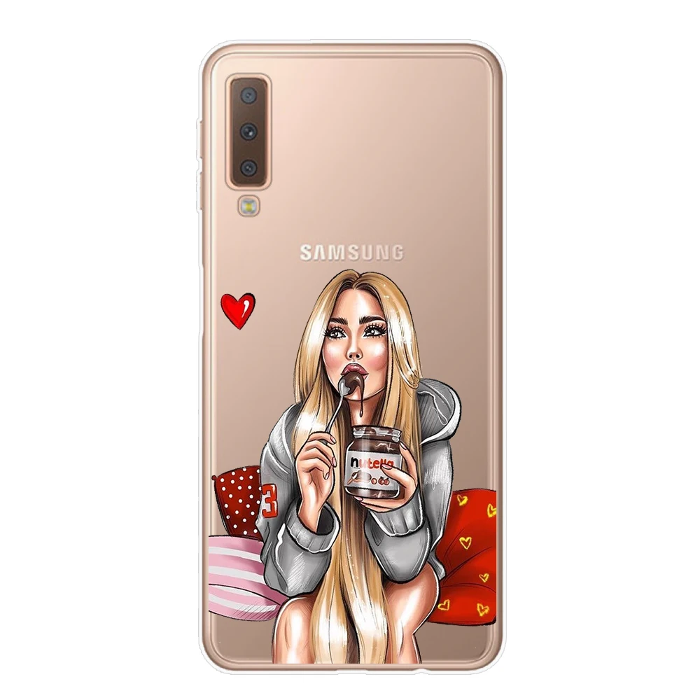 Чехол из ТПУ для Samsung Galaxy A10 A20 A30 A40 A50 A60 A70 A80 A6 A8 Plus A7 A9 2018|Бамперы| |