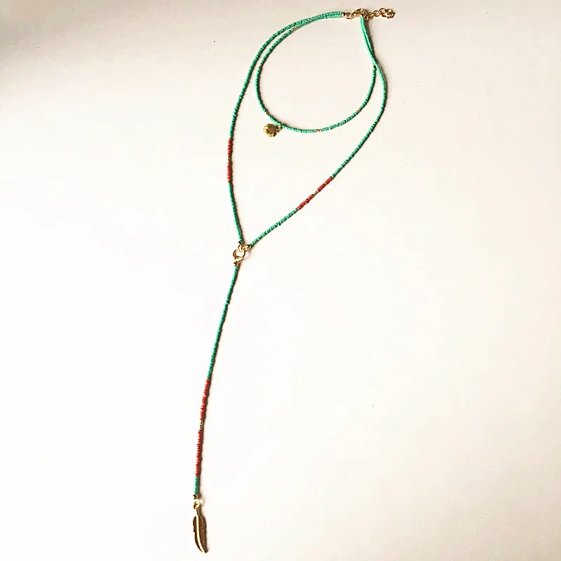 Dongmu ювелирные изделия новинка 2017 длинное ожерелье ручной работы с кристаллами