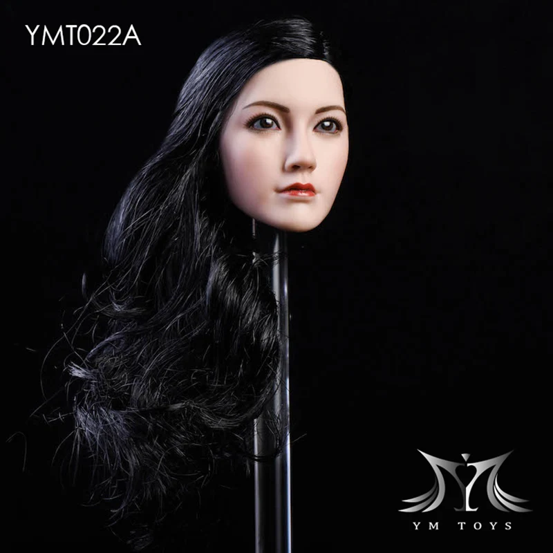 Масштаб 1:6 женская голова азиатская Красота Девушка YMTOYS YMT22 1/6 кукла резьба Вэй