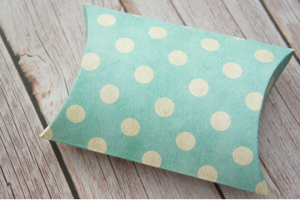 10 шт Ретро Старый розовый синий горошек дизайн конфетная коробка как маленький