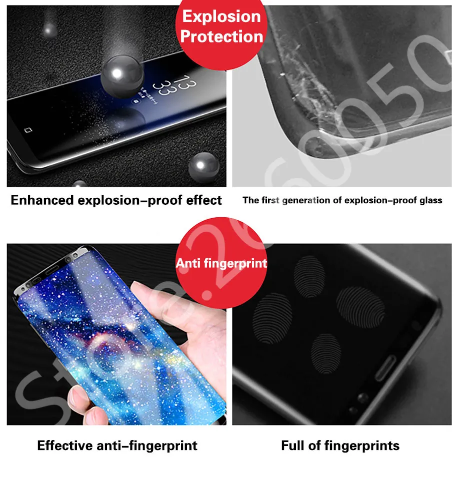3D изогнутое закаленное стекло для samsung Galaxy S8 Plus, Защитная пленка для экрана, взрывозащищенное стекло для samsung S8 Note 8