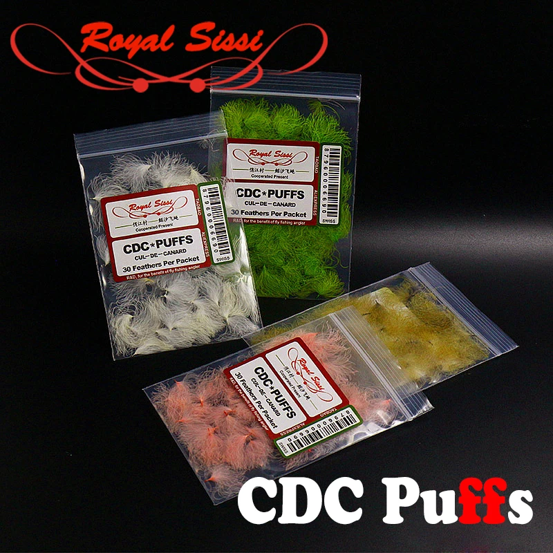 Новинка 8 цветов на выбор профессиональные пуфы CDC для завязывания нахлыстом