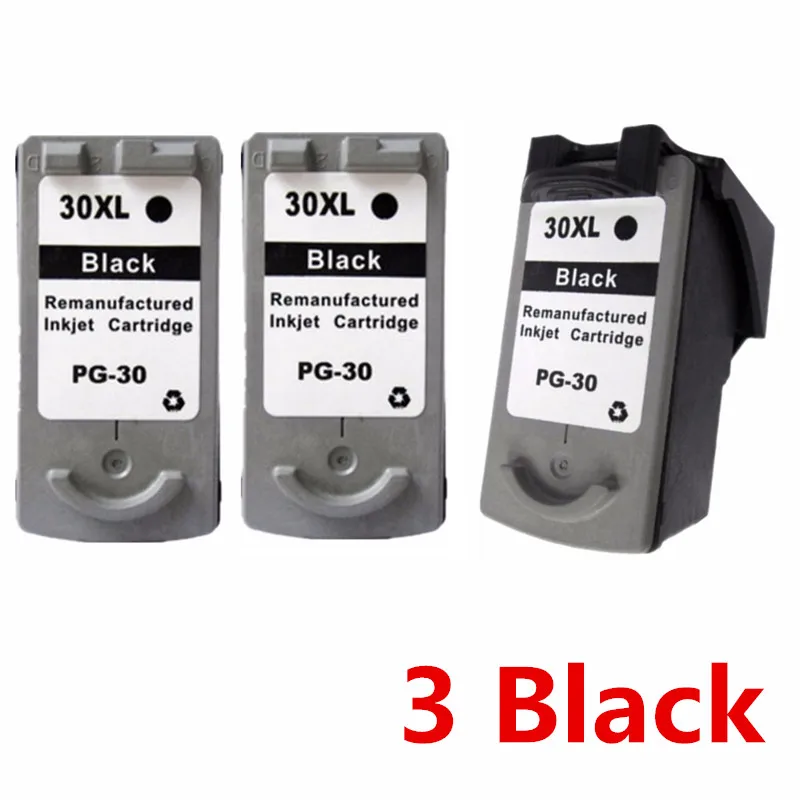3 Black Восстановленные картриджи для Canon PG-30 CL-31 PG 30 CL 31 PG30 CL31 PIXMA iP 1800 2600 МП 140 210 470 MX 300 310 - Цвет: 3 Black