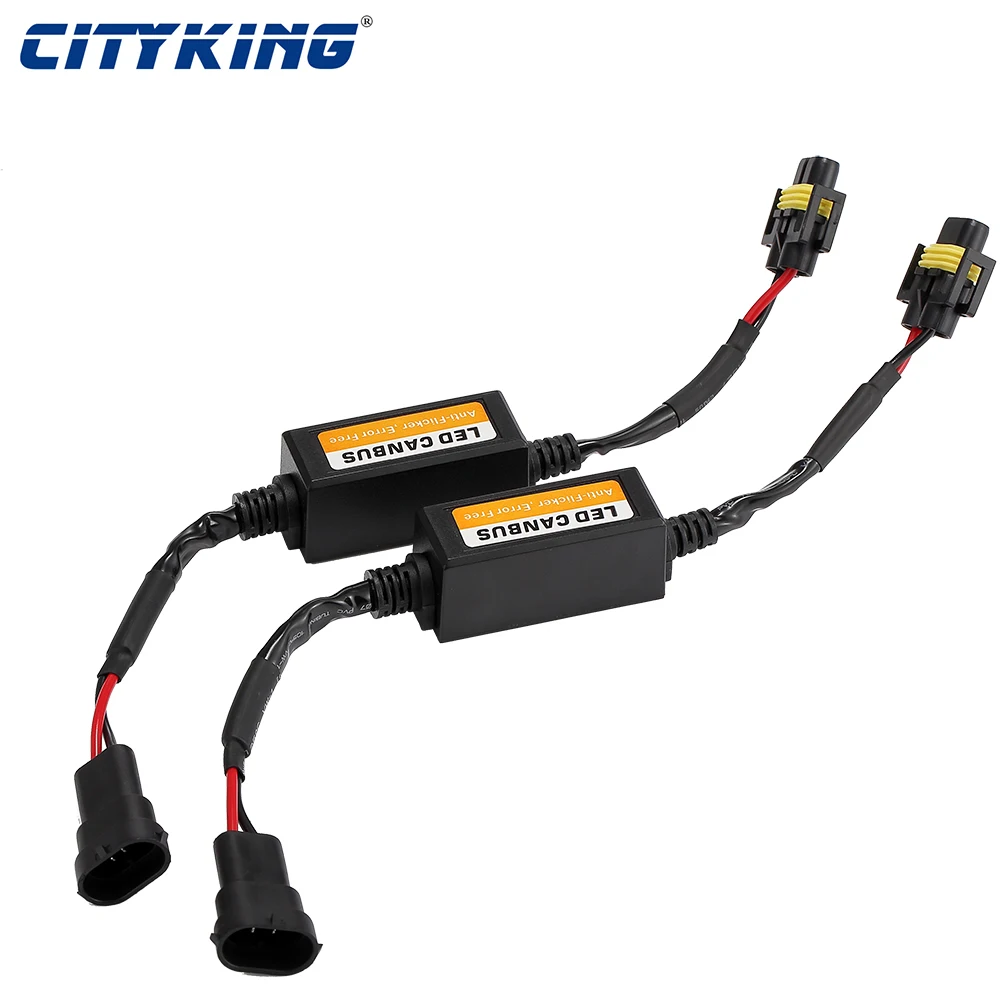 

10pcs LED car Warning Canceller Capacitor Error Free Load Resistor LED canbus Decoder for H1 H3 H4 H7 H8 H9 H11 9012 9005 9006