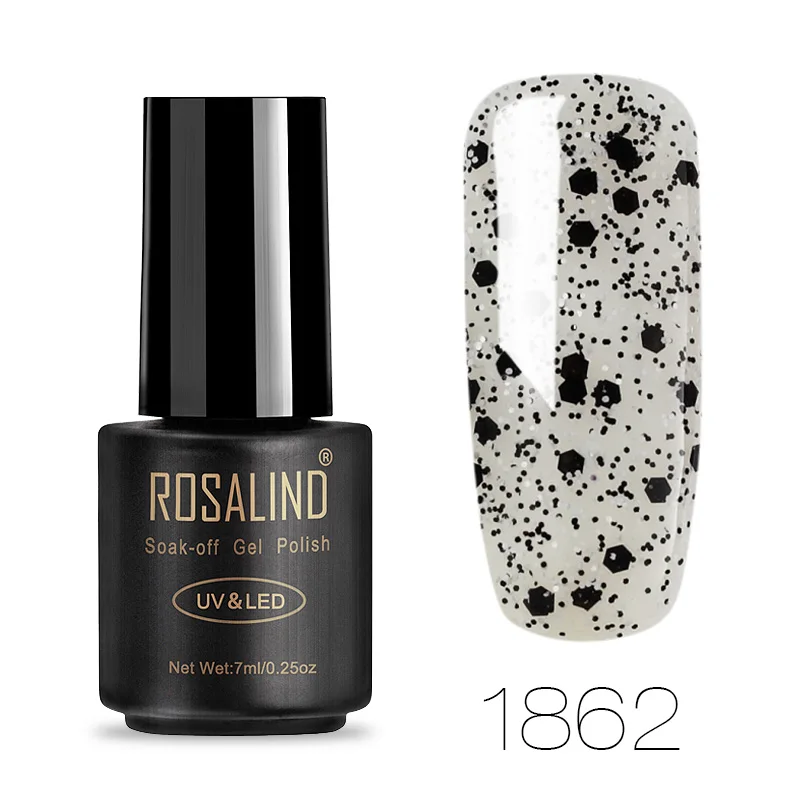 1862 ROSALIND 7 мл Гель-лак для ногтей Классическая серия 1323-1864 цвет Vernis Топ основа под лак искусство долговечный Замачивание Топ гель лак - Цвет: 1862