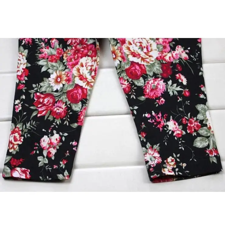 3PCS/set Baby Girls Floral Print T-shirt + Pants Hair Band Set Kids Summer Outfits B1794 CYLL | Мать и ребенок