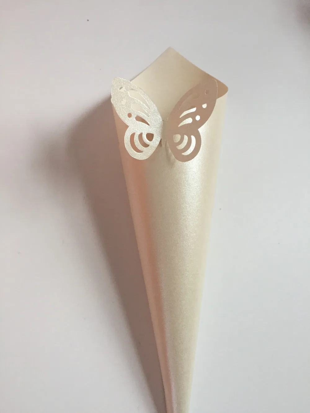 50 жемчужных бабочек цвета слоновой кости искусственная бумага свадебные