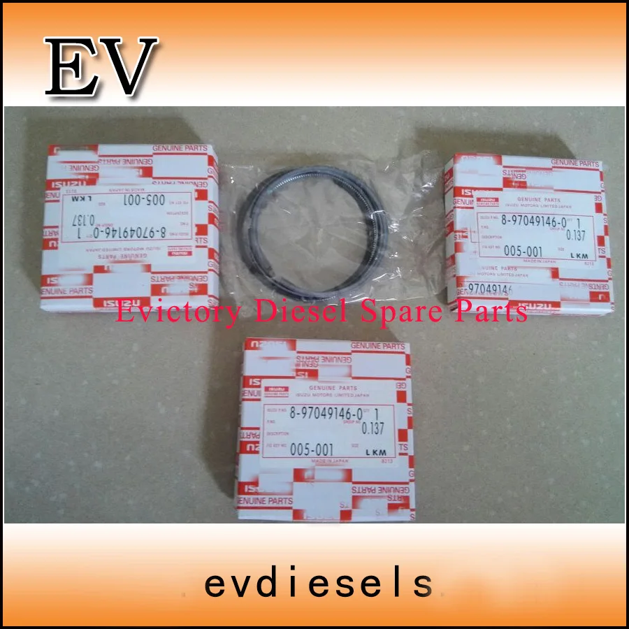 

Genuine 3LB1 piston ring set For Isuzu engine mini Excavator