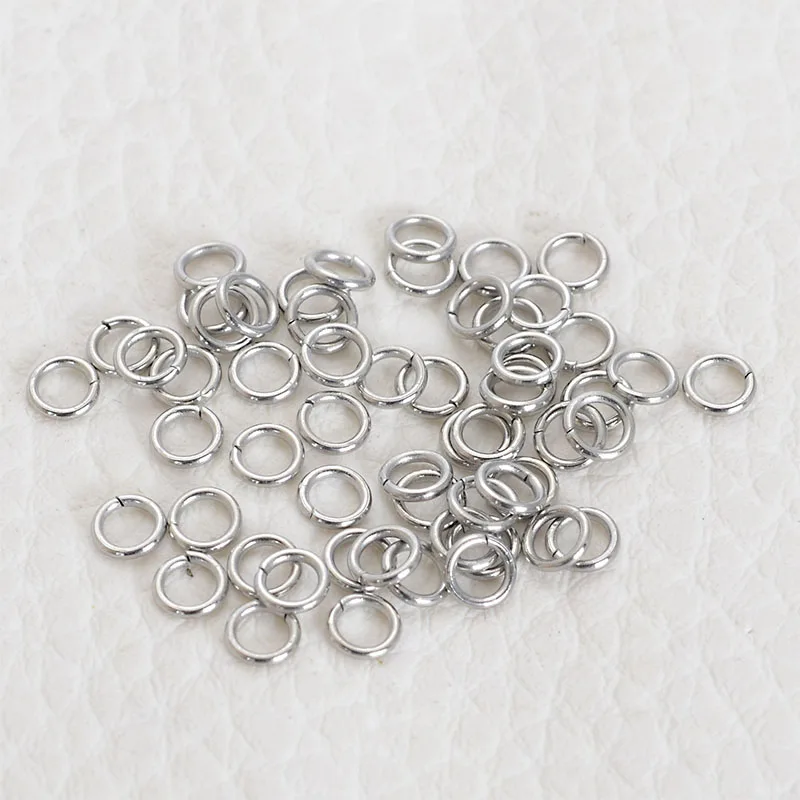 0.7x4mm Silver Miasol 200 шт(100 шт)/лот из нержавеющей стали прыгающие кольца с одной петлей открытые прыгающие кольца и разрезные кольца для Diy ювелирных изделий Поиск - Цвет: 0.7x4mm Silver