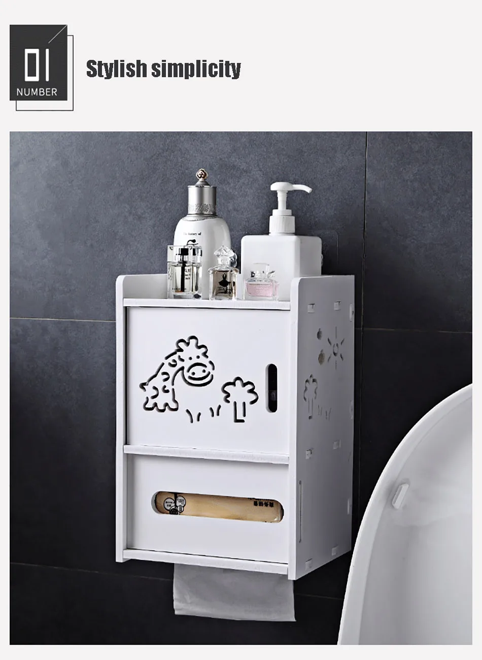 GUNOT портативный держатель для туалетной бумаги многофункциональный ящик для хранения для ванной комнаты настенный гигиенический диспенсер для бумаги аксессуары для ванной комнаты