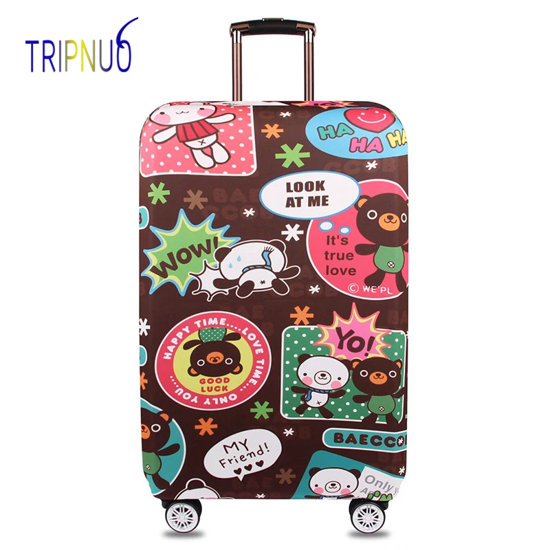 TRIPNUO эластичная ткань иллюстрация Чемодан защитная крышка Suitable18 32 дюйма тележка