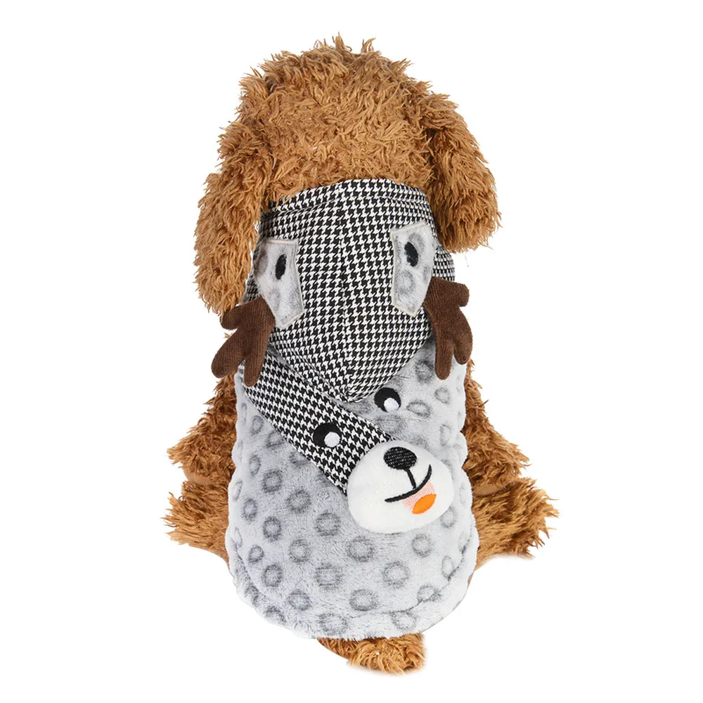 Рождественская одежда для домашних животных с героями мультфильмов толстовка