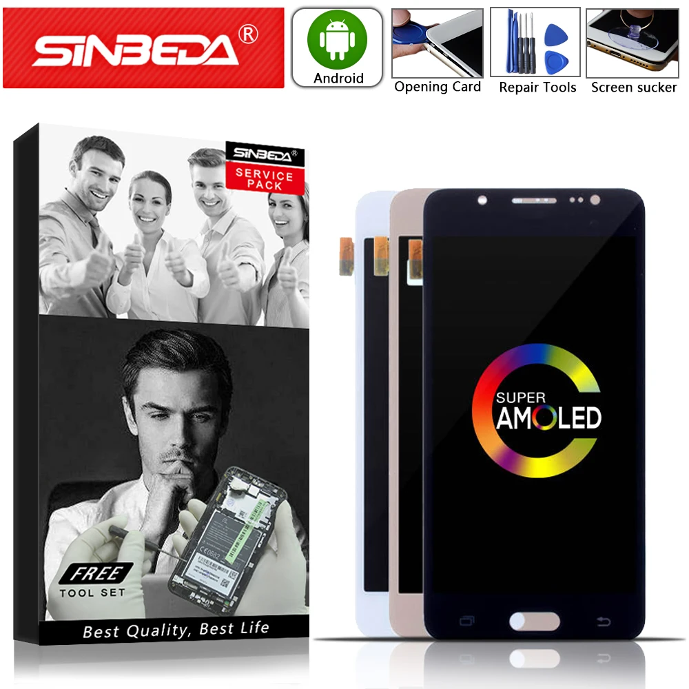 ЖК-дисплей AMOLED 5 2 дюйма для SAMSUNG Galaxy J5 2016 J510 J510FN J510F J510G J510Y дисплей с сенсорным