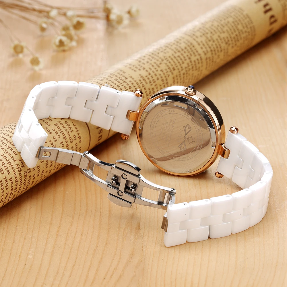 Lvyin Luxury Brand Ceramic Watch Women Fashion Simple Waterproof Quartz Lady Elegant Business Clock Dress 6834 | Наручные часы