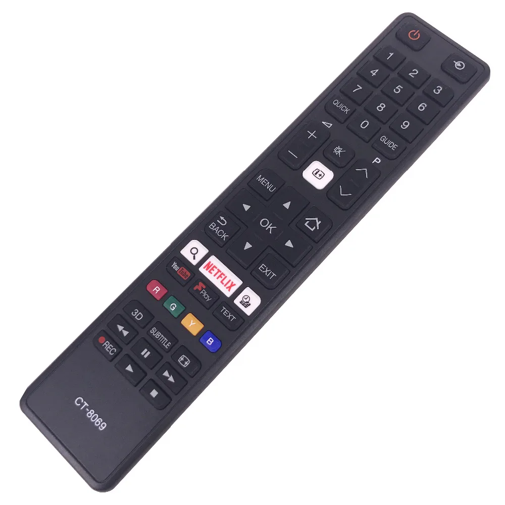 Для TOSHIBA пульт дистанционного управления CT 8069 43L3653DB 49U6663DB 65U6663DB 55U5766DB с диагональю