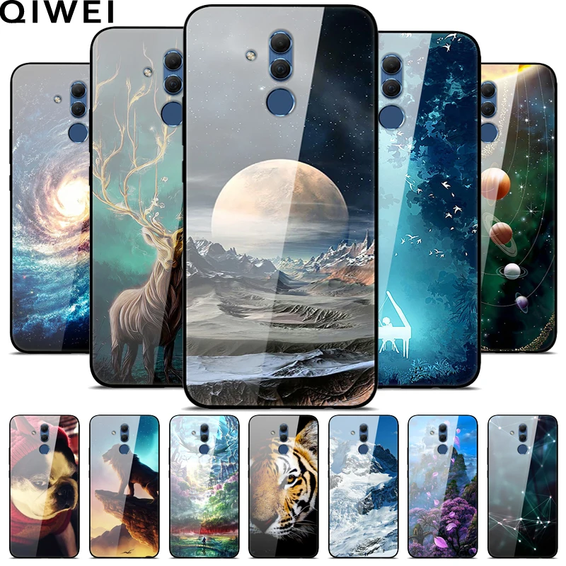 Чехол Mate20 Lite для Huawei Mate 20 чехлы 6 3 дюйма силиконовый бампер из закаленного стекла +