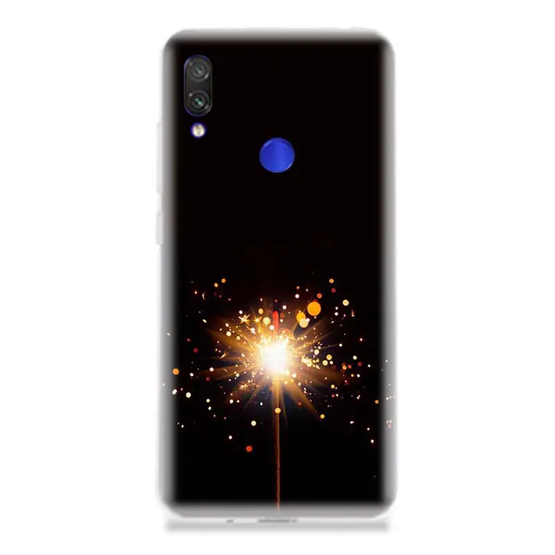 Фейерверк уникальный чехол для телефона Xiao mi Red S2 Y3 Y2 Note 7 фотоаппаратов