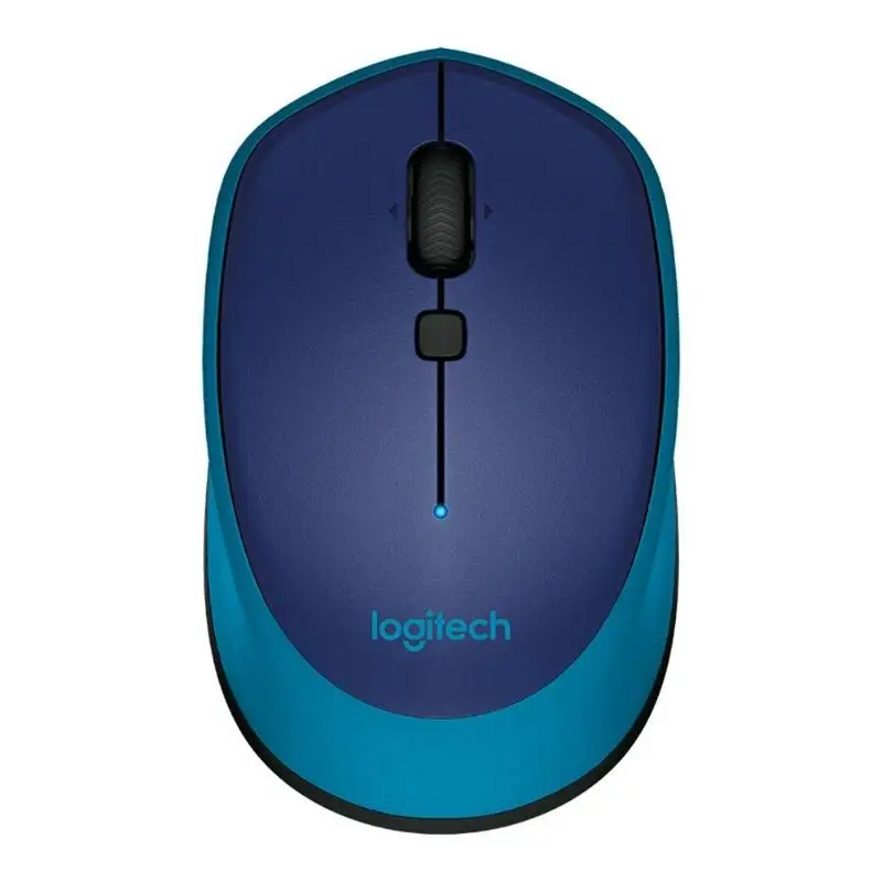 Logitech M336 Bluetooth 3,0 ноутбука мыши Беспроводной Мышь 1000 точек/дюйм для Windows 7/8/10, Mac OS X 10,8 сhrome OS Android 5,0 - Цвет: Blue
