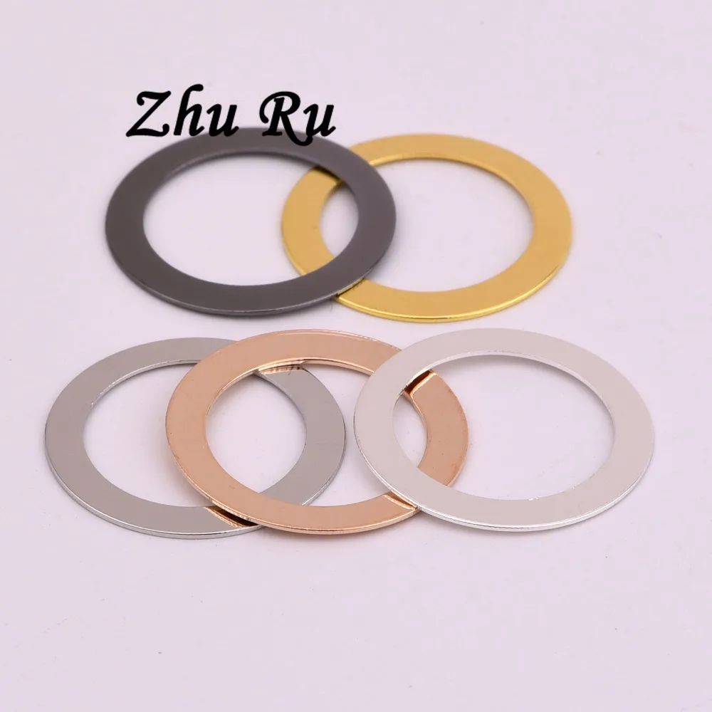 ZHU RU 20 шт./лот 22*0 4 мм кольцо для ключей с винтовой крышкой подвески-обручи модные