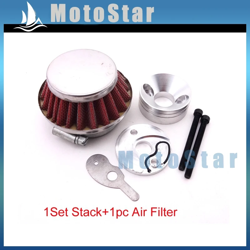 44 мм воздушный фильтр + адаптер скорости стек для 2 такта 33 43cc 49cc двигатель большая