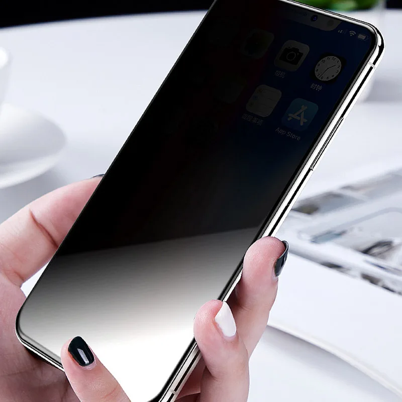 EXUNTON полное покрытие анти-шпионское антибликовое закаленное стекло для Nokia X71 8 1