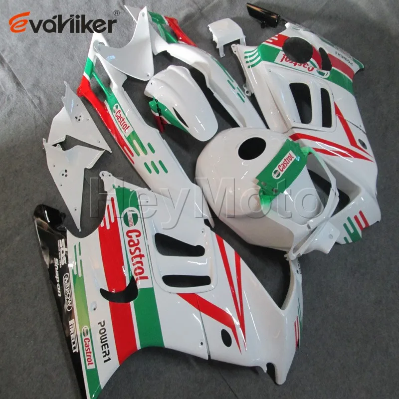 

Customised color motorcycle cowl for CBR600F3 1995 1996 white CBR600 F3 95 96 ABS Plastic motorcycle fairing 5Gifts H2