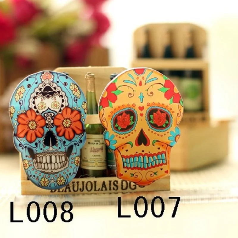 Изготовленные на заказ акриловые значки в форме головы скелета японский