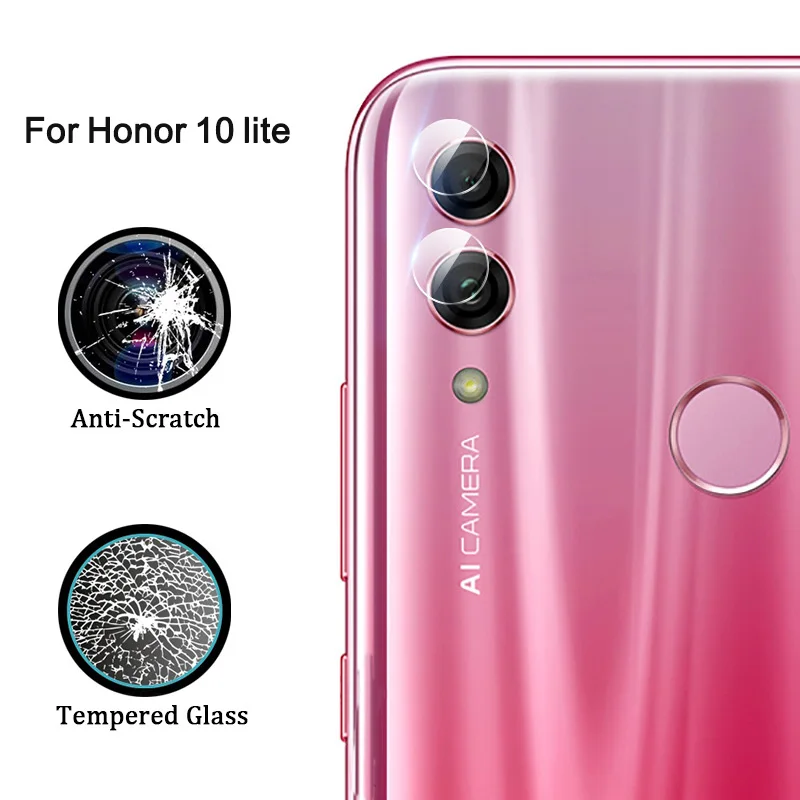 2 в 1 защитное стекло на Honor 10 lite световая камера защита для объектива экрана