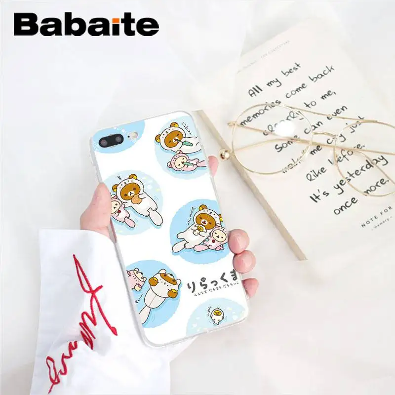 Мягкий силиконовый чехол Babaite Rilakkuma из ТПУ для телефона iPhone 8 7 6 6S Plus X XS MAX 5 5S SE XR 10 11 11pro 11promax